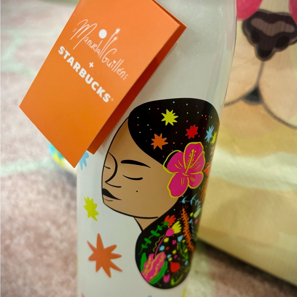 Starbucks Manuela Guillen Collab 2023  Bottle Vacuum Insulated Tumbler 16oz